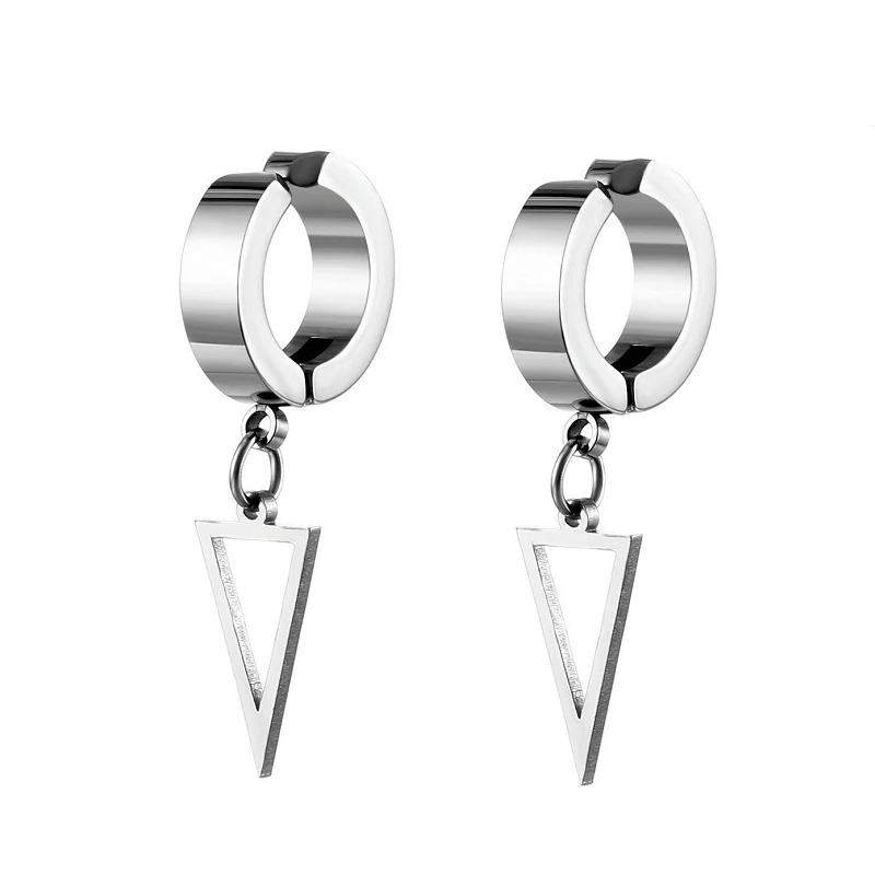 17Pcs Clip on Hoop Earrings for Men Women Stainless Steel Fake Non Piercing Magnetic Dangle Earring Clip on Huggie Hoop Earrings