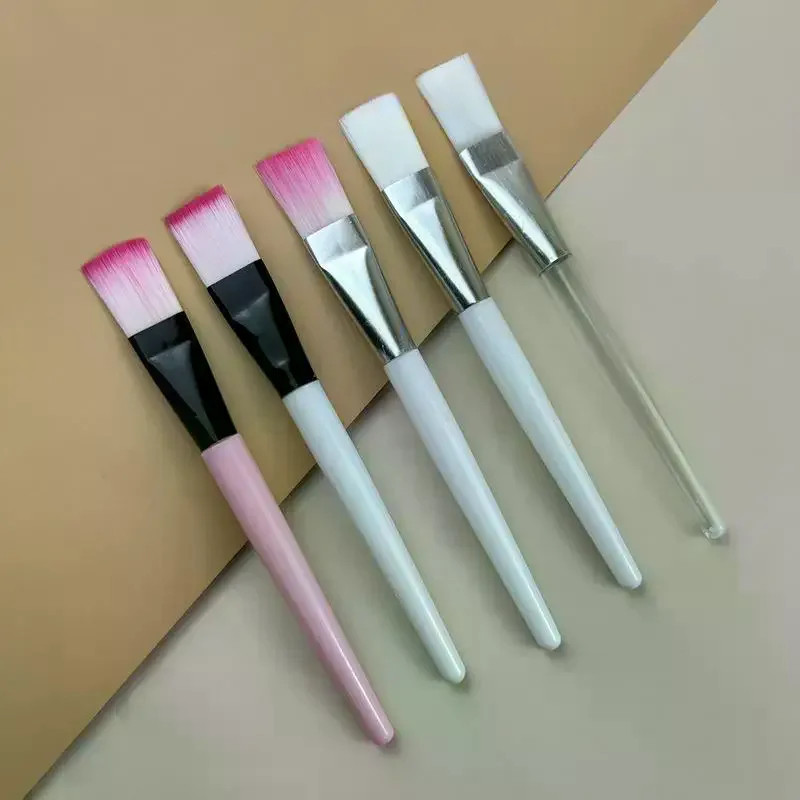 16 Facial Mask Brushes - Professional Cosmetics And Skin Care Tools, Soft Nylon Bristles, Plastic Handles