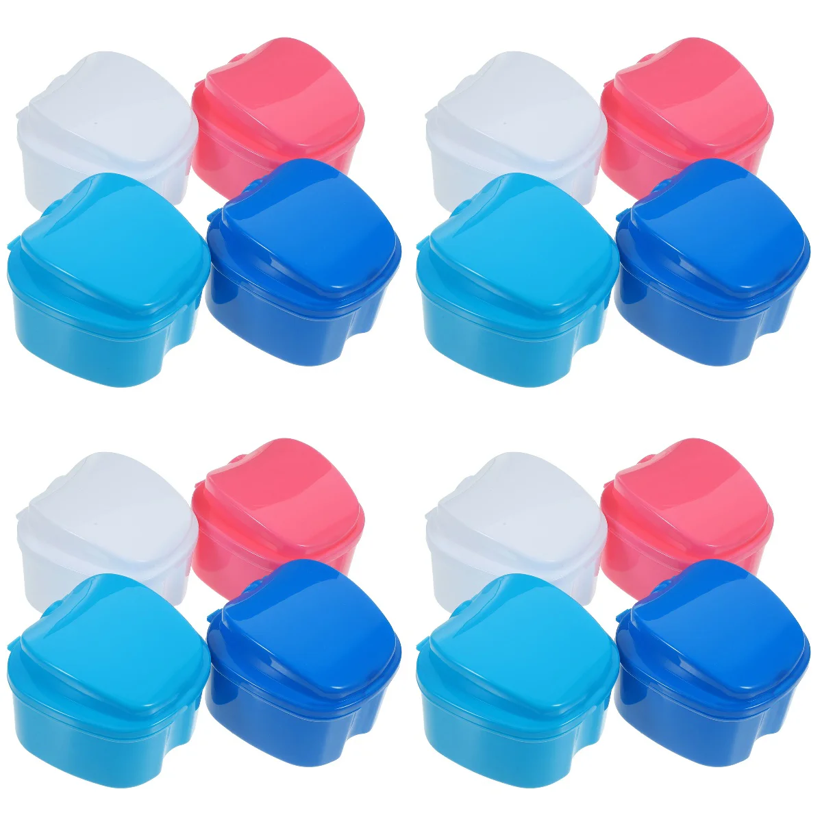 

16 Pcs Accessories Denture Filter Layer Outdoor Retainer Case Container Storage 9.6X9X6.8CM Abs Portable Cup Miss