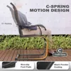 Patio Dining Chairs Set of 4, All Weather Outdoor Padded Textilene Patio Chairs, 5