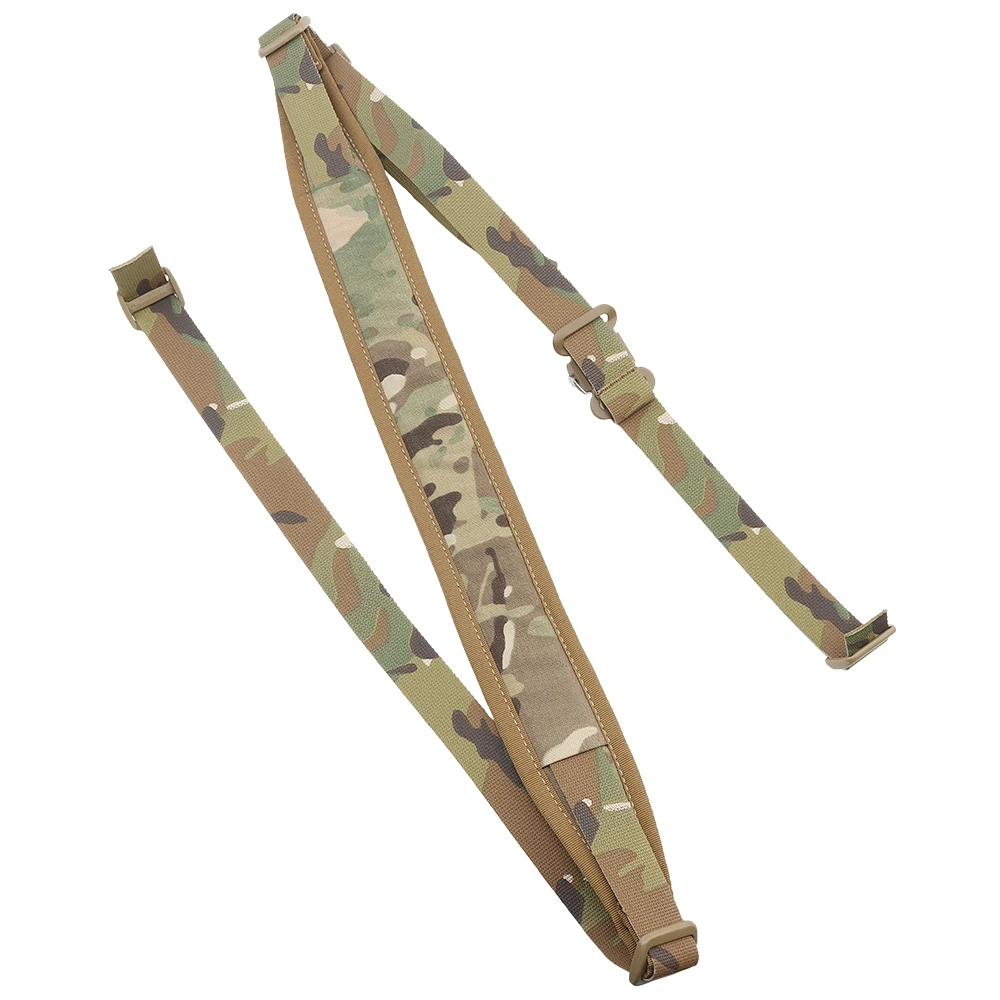 

Tactical 2 Point Sling FC Rifle Sling Wide Durable Rapid Rubber Pull Tab Shoulder Padded Strap Adjustable Hunting Vest Accessory