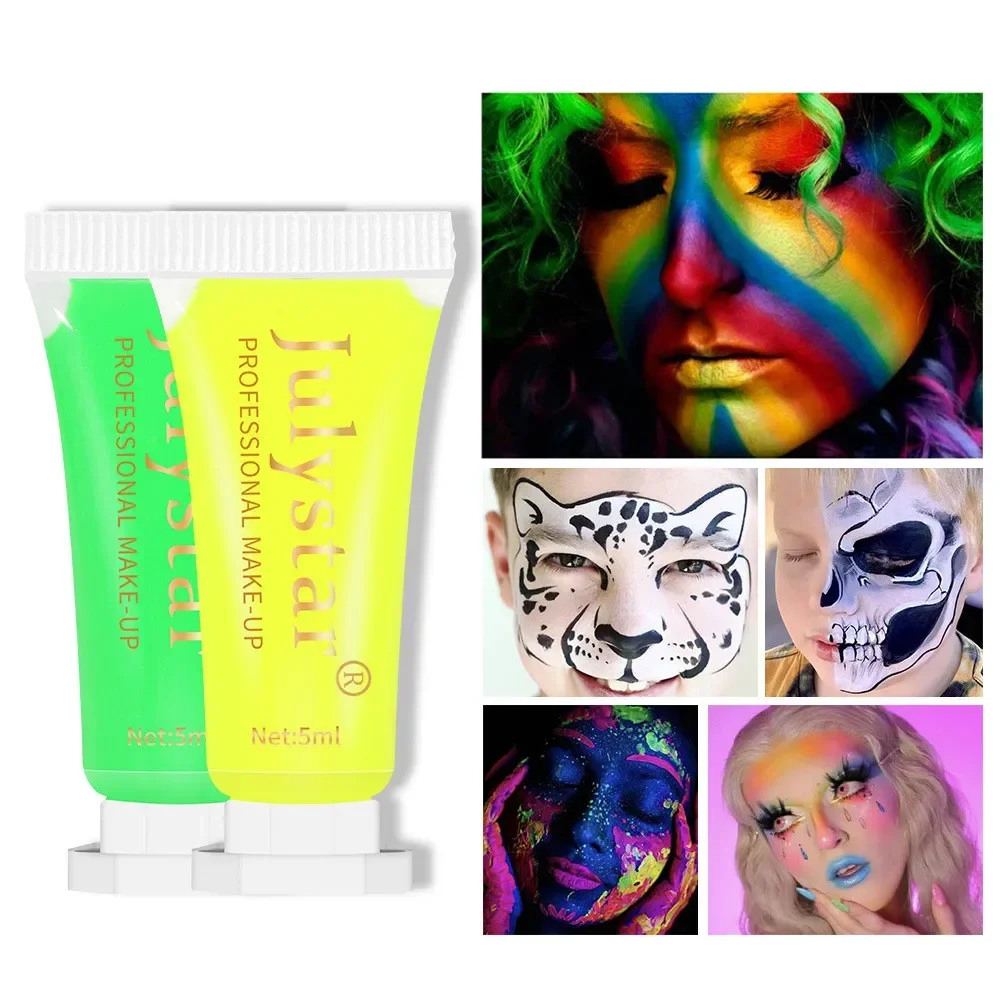 White Body Paint Make-up Human Face Painting Paste Dramatic Water-soluble  Fluorescent Graffiti Pigment Halloween - AliExpress