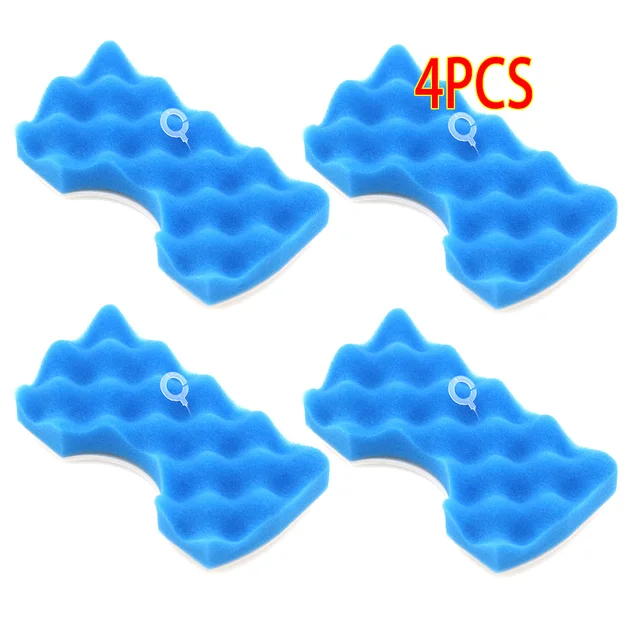 1 Set Blue Sponge Hepa Filter Kit for Samsung DJ97-01040C SC43 SC44 SC45 SC47 Series Robot Vacuum Cleaner Parts Accessory 4PCS