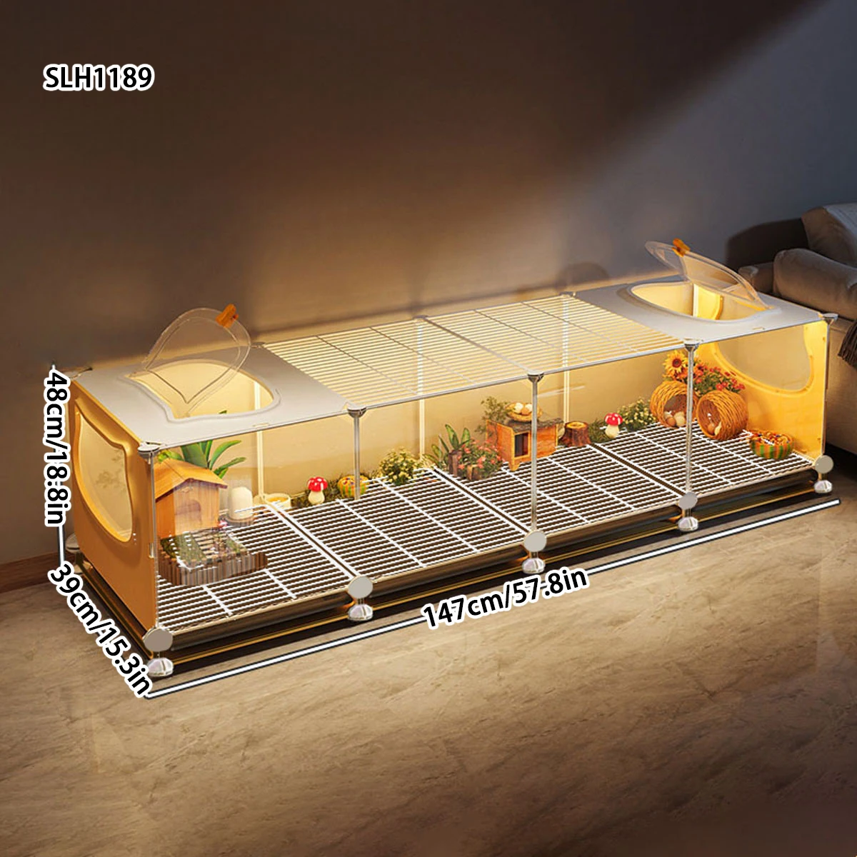 Rutin Chicken Cage Winter Pet Raising Box Indoor Large Landscaping Quail Hut Chicken Cage Special Viewing