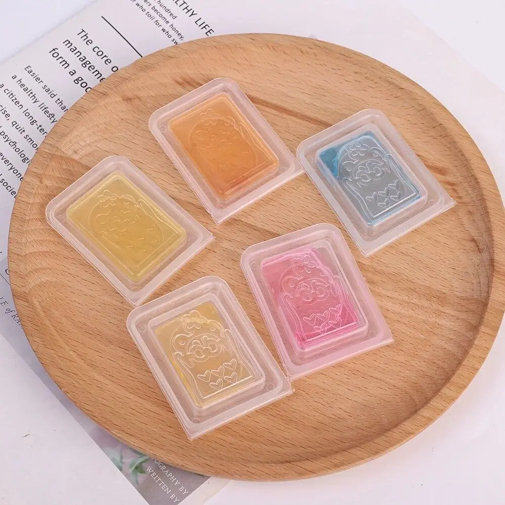 Gel Aromatherapy Gel Air Fresher Solid Toilet Solid Deodorant Cream Cat Pattern 5pcs