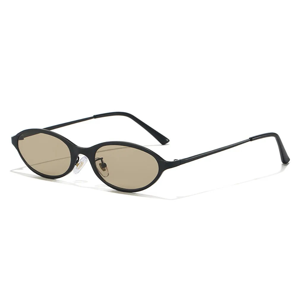 Vintage Oval Frame Sunglasses for Fashion and Outdoor Activities