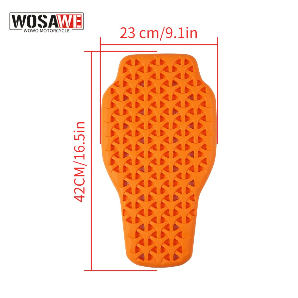 Body Protector WOSAWE Armor Pads Shock Absorption for Skating Motorcycle Biker Jackets Cycling Protection Riding