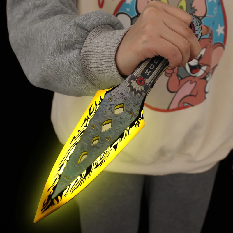 

Светящаяся модель оружия Apex Legends Wraith Kunai, 30 см, светящиеся фигурки из акриловой волны для косплея, коллекционные игрушки для мальчиков