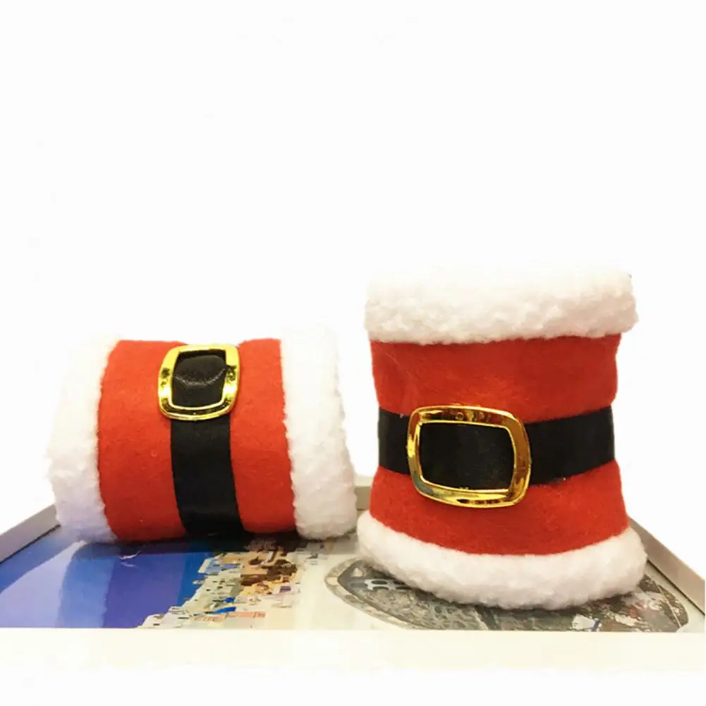 

Fastener Tape Napkin Buckle Festive Table Decor Reusable Christmas Napkin Holders Rings for Parties Weddings Home for Holiday