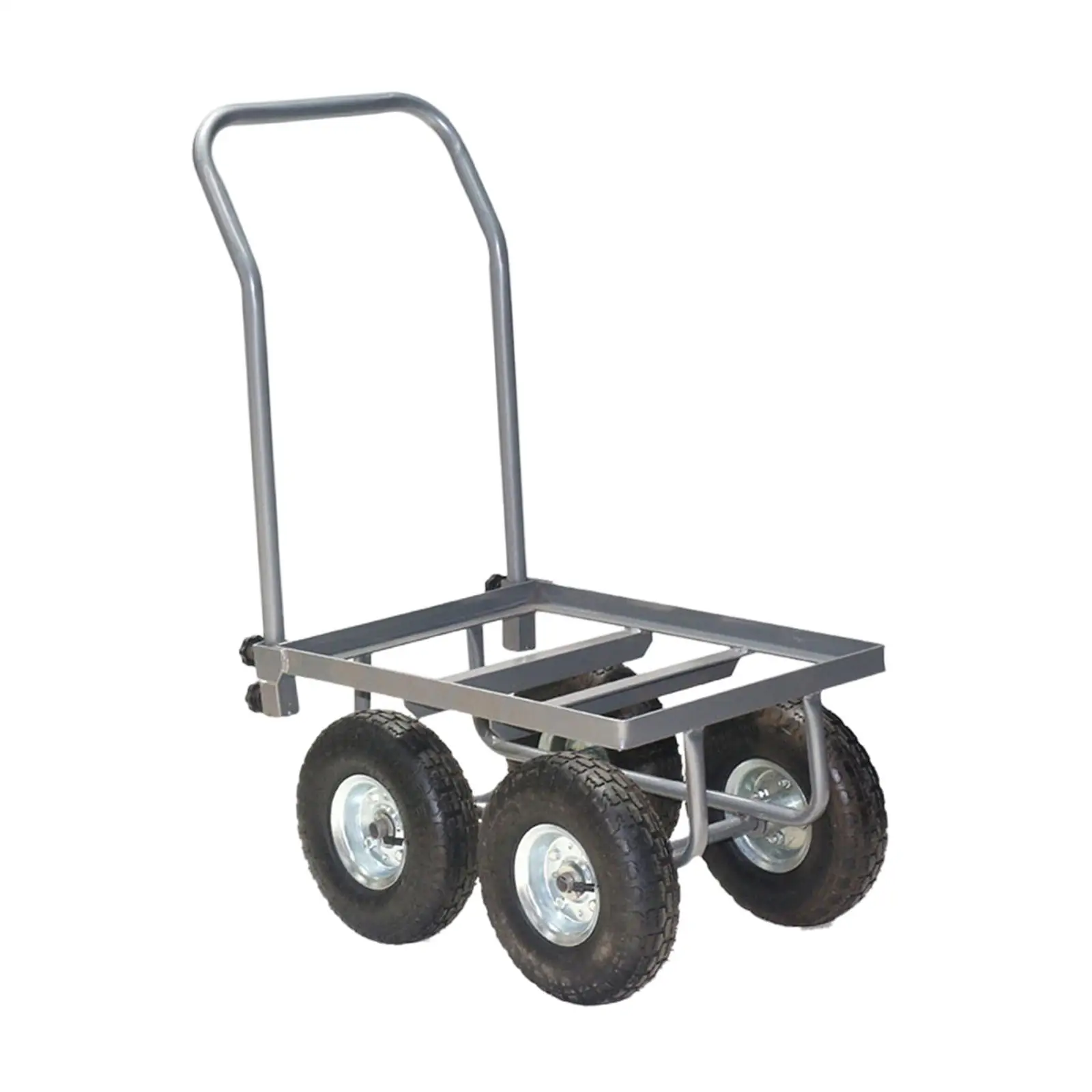 

Platform Truck, 264lbs Folding Hand Truck Heavy Duty 4 Wheel Platform Cart Collapsible for Luggage Moving Use