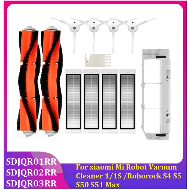 Accorios para Xiaomi Mi Robot Vacuum 1 1st SDJQR02RR / SDJQR01RR / Mijia 1S SDJQR03RR, piezas de reputo, cepillo, filtro, paño de fregona - AliExprs 6