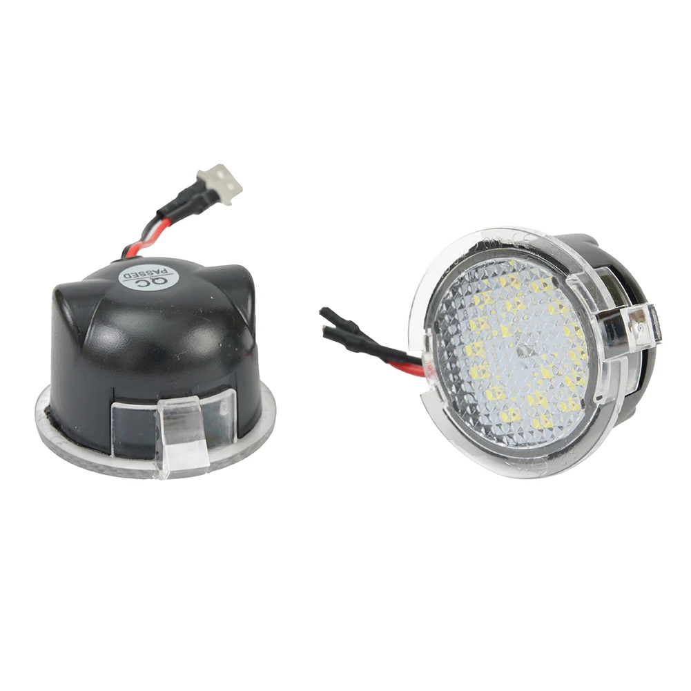 

2x Car Side Mirror Bright And White Lights For 18SMD LED Side Mirror Puddle Lights For Ford -Ranger 2015-2017 Car Lights