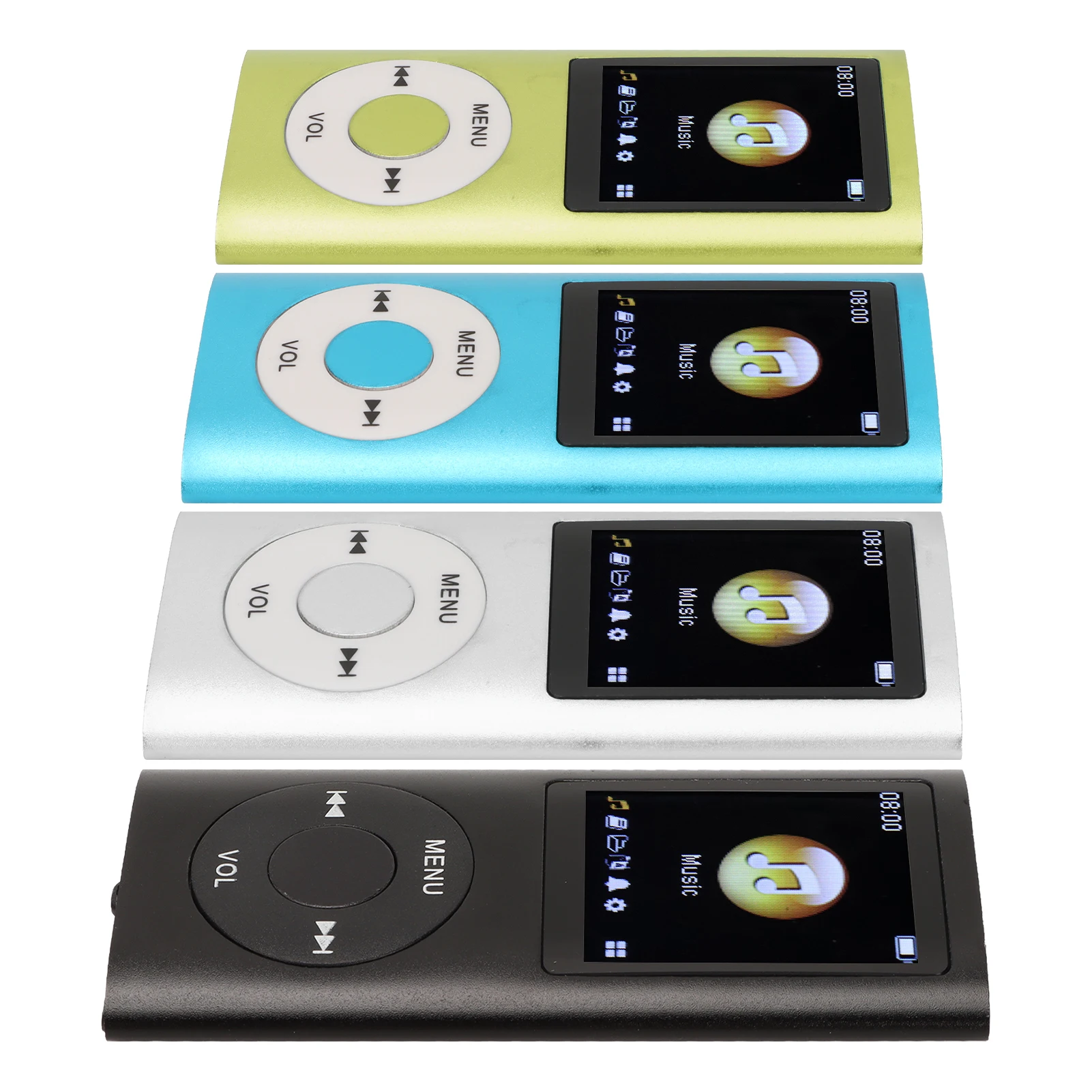 Sleek Multifunctional MP3 Player with 1.8-Inch LCD Screen - Stylish Portable Music Companion