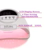 SUN X20MAX Nail Dryer Machine 72 LEDs UV LED Lamp for Nails Gel Polish Curing Manicure Lamp 10/30/60/99s Timer LCD Display 5