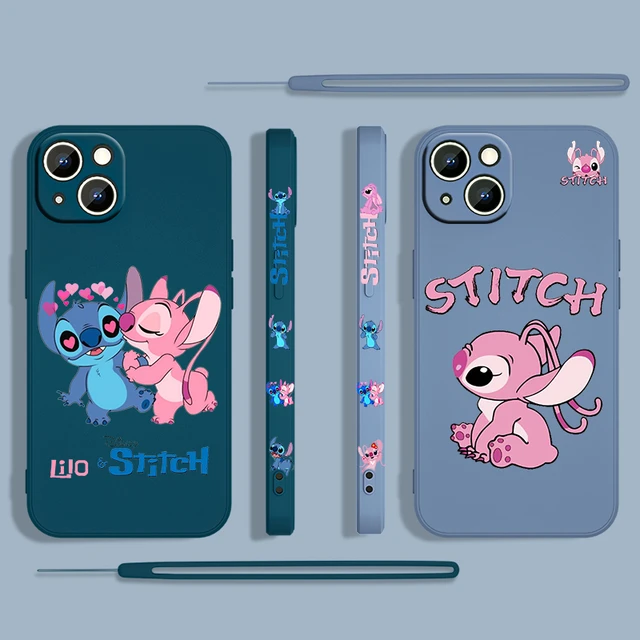 Cover per iPhone 15 Pro Ufficiale della Disney Stitch Che si arrampica -  Lilo & Stitch