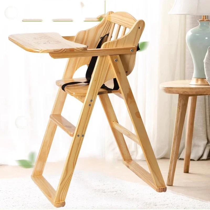 Kids baby wooden dining chairs children study chair Feeding Ergonomic Platform Dining Chairs Kitchen Backrest Fotel Dla Dziecka Child Furniture