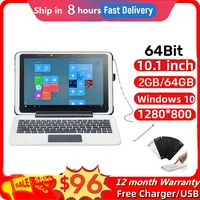 2GB LPDDR3  64GB eMMC  Free Capacitive Pen 10.1 INCH  64 Bit Windows 10 Pro C1 2in1 Tablet With Keyboard X5-Z8350  Quad-Core 1