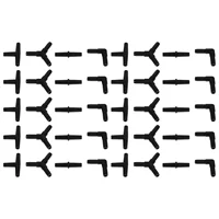 40 Pcs Fish Tank Adapter Air Tube Pump Valve Connector Hose Airline Tubing Aquarium 2