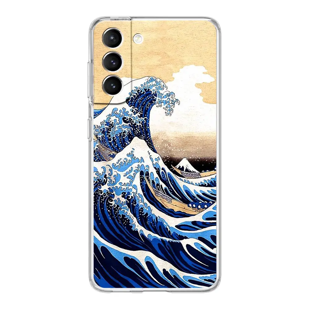 Fashionable Phone Case Featuring The Great Wave of Kanagawa Design