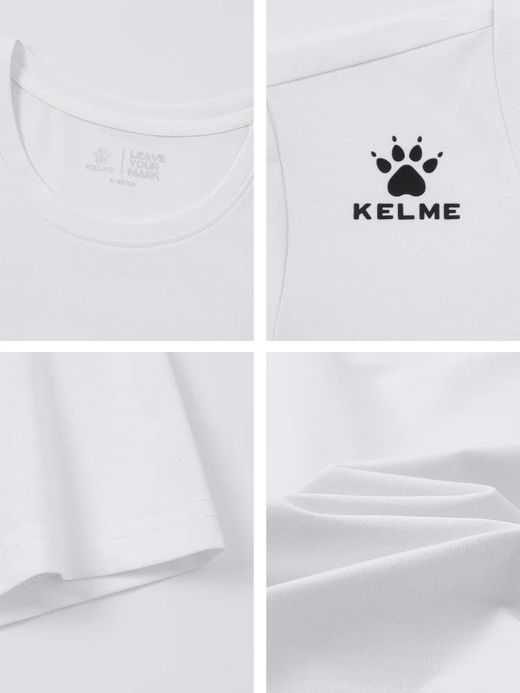Kelme Women's Yoga Wear Quick-drying Sports Tops Breathable Fitness Training Wear Outdoor Running Short-sleeved T-shirt