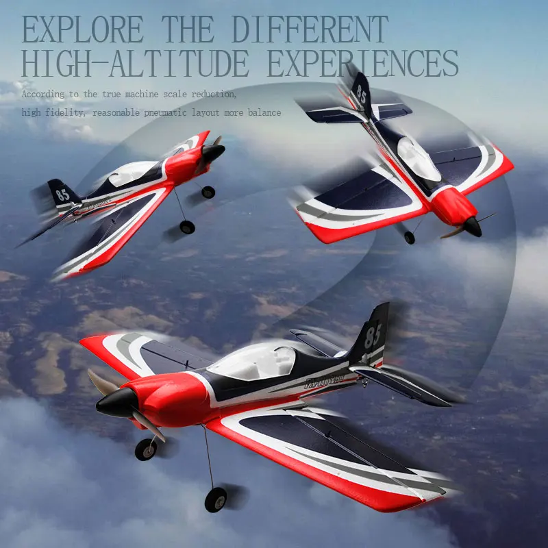 Remote Control Aircraft Rc Fx9706  Fixed Wing Aircraft Model Red Fighter5-Channel Foam Remote Control Aircraft Outdoors Boy Gift 3