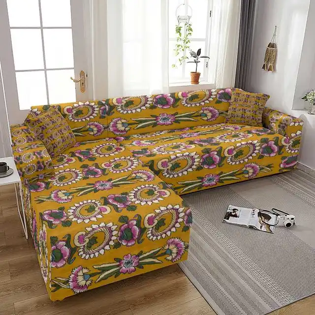 Vintage Floral Printing Elastic Sofa Cover For Living Room Spandex Stretch  Cushion Cover Home Decor Funda Sofa Elastica - Chair Cover - AliExpress