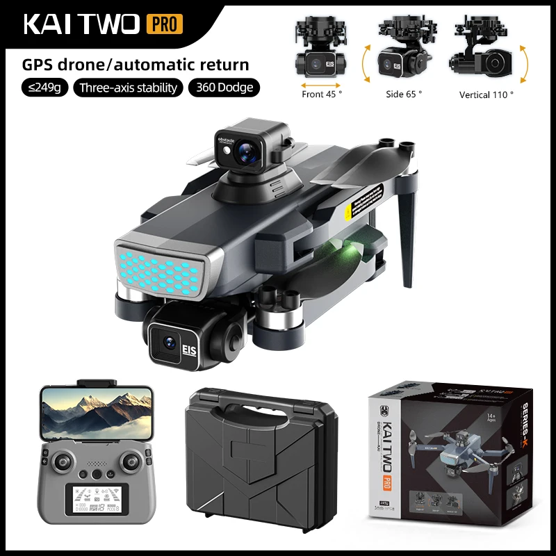 

Edward KKai2 PRO GPS three-axis gimbal brushless motor optical flow obstacle avoidance high-definition 360 ° obstacle avoidance