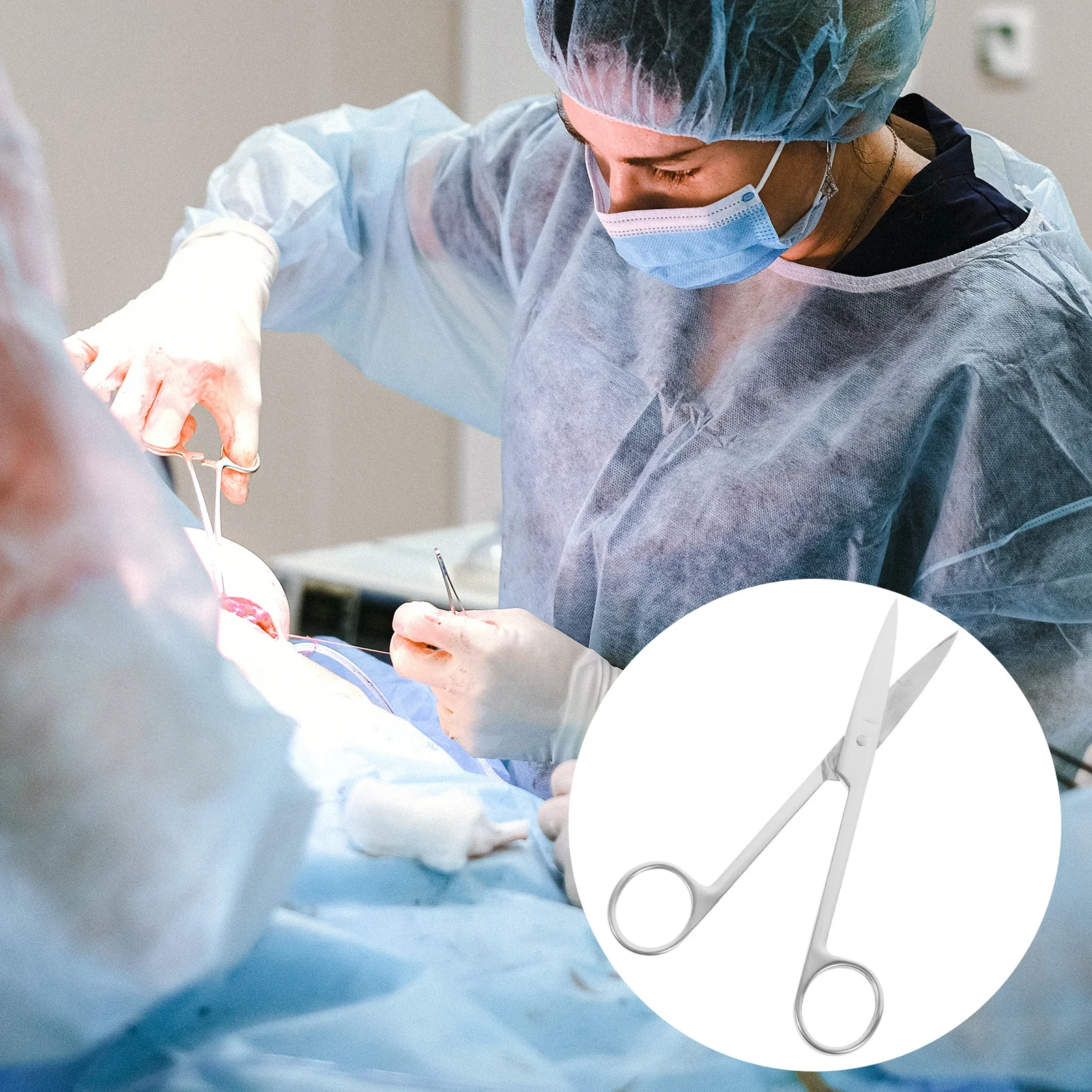 

16CM Stainless Steel Scissors Medical Surgical Operating Dissecting Straight Scissors (Straight Head)