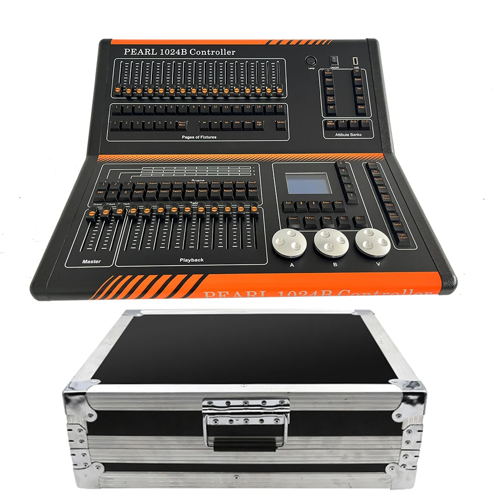 1024B Mixer Dmx 512 Controller Ma Key Button Pro Stage Lighting Console Fold Shape Dj Disco Desk