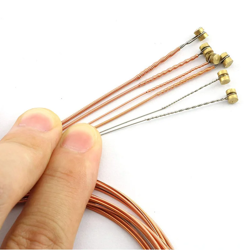 New 6Pcs Pure Copper Strings 1-6 for Classical Classic Guitar Strings Steel Wire Classic Acoustic Folk Guitar Parts Accessories