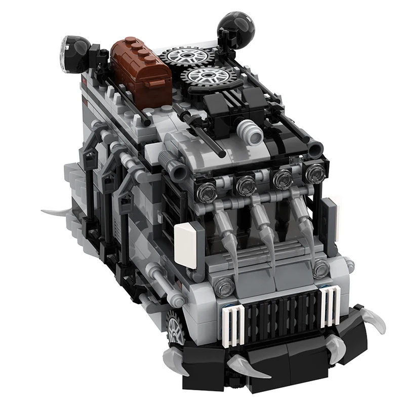Gobricks Moc Movie Antis Zombies Van Truck Building Blocks Set City Engineering Van Transport Vehicle Brick Toys Regalo Per Bambini