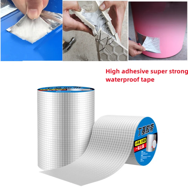 5mx5cm Resistance Waterproof Aluminum Foil Thicken Butyl Waterproof Tape  Wall Crack Roof Duct Repair Adhesive Tape - AliExpress