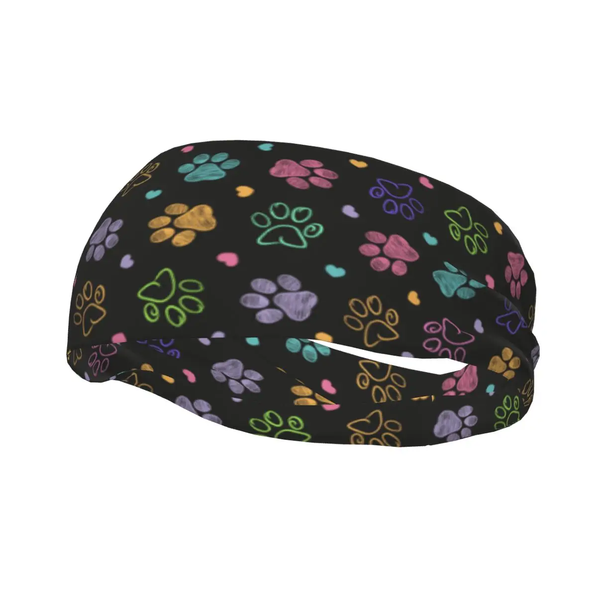 

Cute Animal Paw Cat Women Sweatband Sweat Headband Stretch Yoga Running Hair Band Bandage