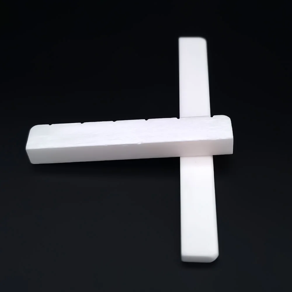 Guitar Bridge Saddle And Nut 6 String Bone Classical Guitar Bridge Replacement Parts 80mm 52mm Real White Bone Nut Saddle