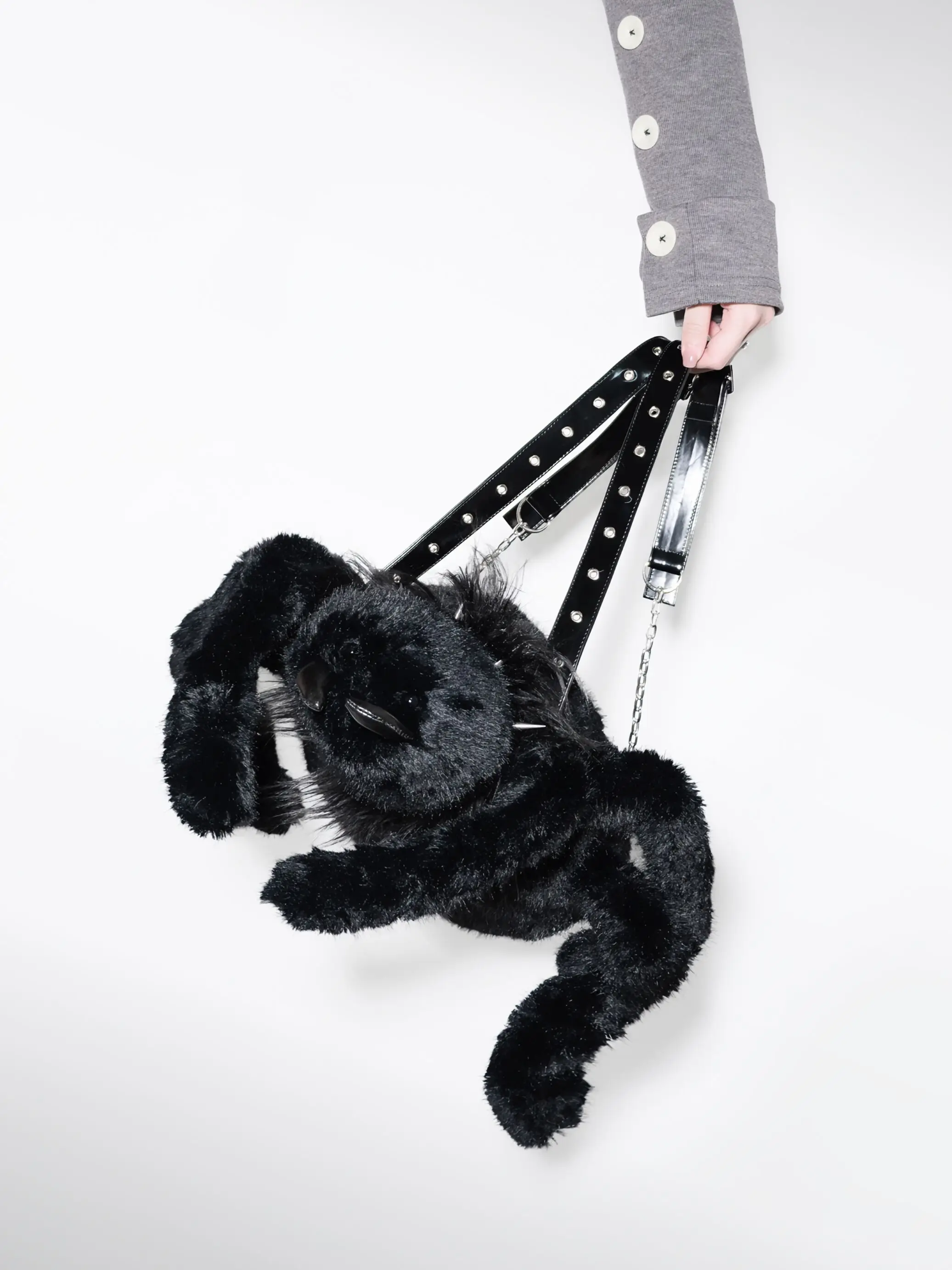 Fashion Hottie Plush Spider Black Backpack Commute Shoulder Women's Bag Handbag Messenger Bags 2