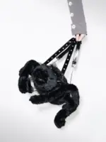 Fashion Hottie Plush Spider Black Backpack Commute Shoulder Women's Bag Handbag Messenger Bags 2