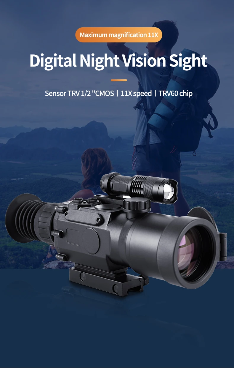 Night Vision Riflescope 4X Monocular Infrared Digital Sight 50mm