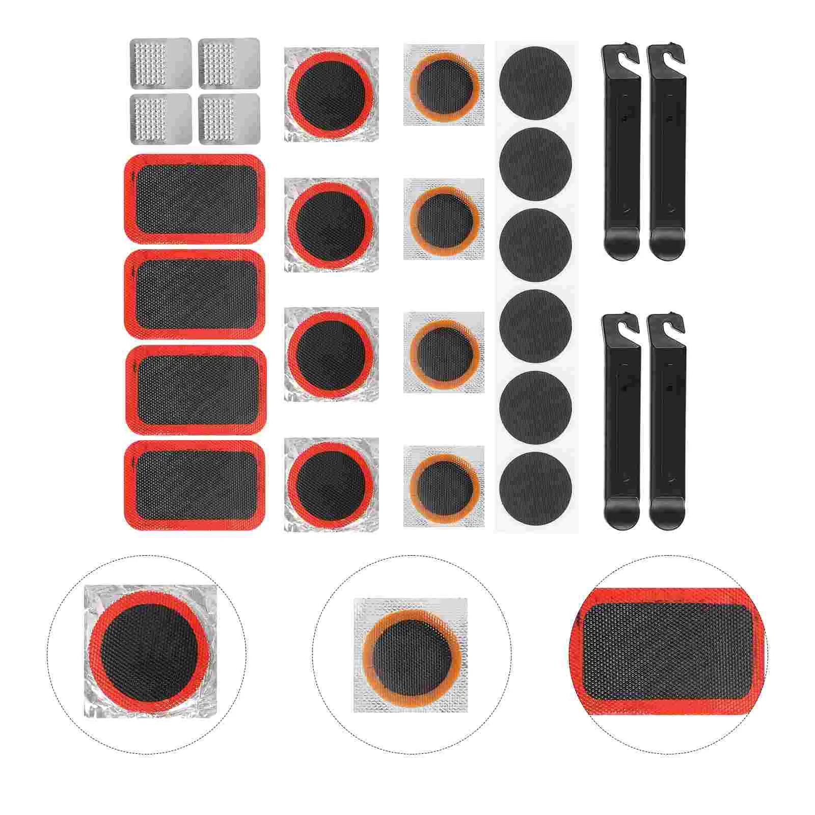 

1 Set Mountain Bike Repair Patch Bike Patch Kit Road Bike Tire Repair Lever Tire Repair Patch