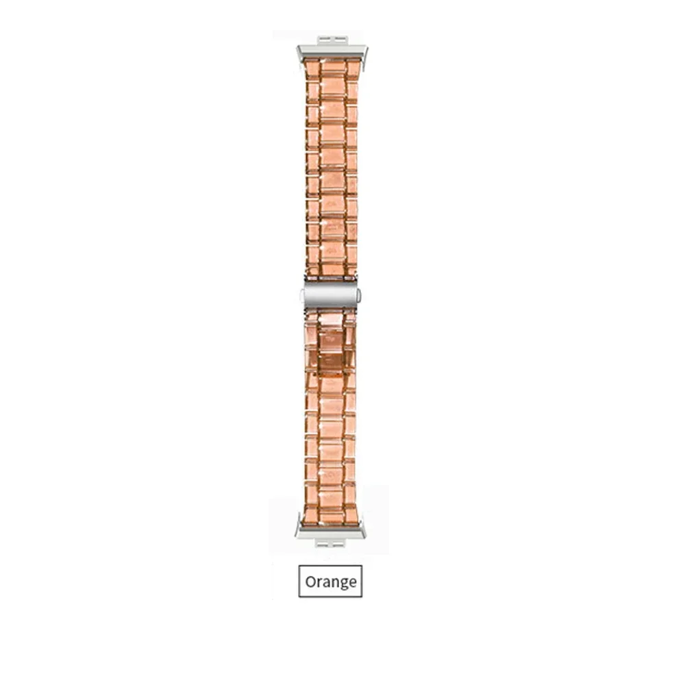 Elegant Transparent Resin Watch Band Strap with Connector