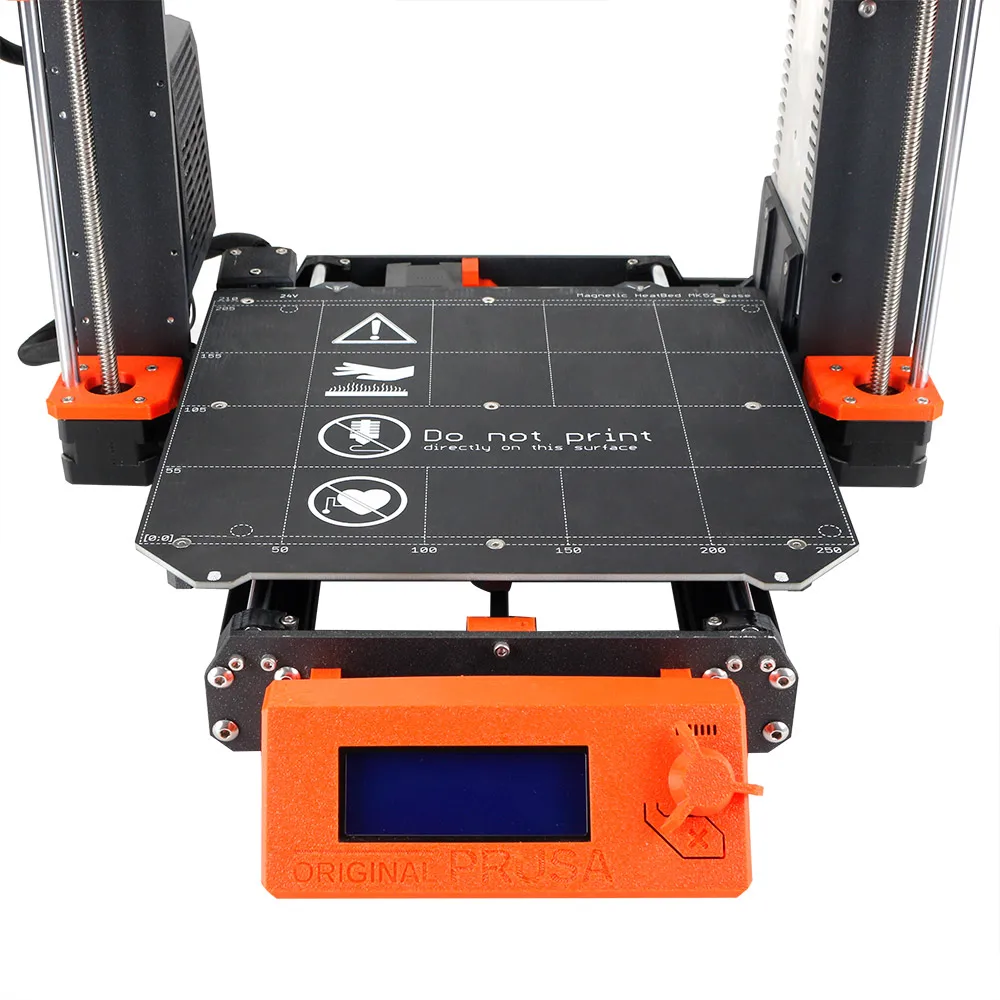 Impressora 3d clone prusa i3 mk3s +, kit completo com perfil de liga de alumínio magnético, mw psu e super pinda