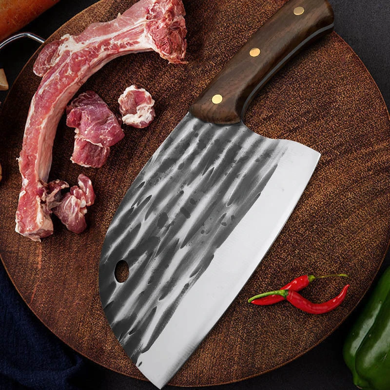 

6 inch Forged Handmade Kitchen Knife Stainless Steel Slaughter Knife Butcher Knife Meat Fish Knife Fruit Vegetables Cutter
