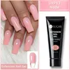 UR SUGAR 6Pcs/Set 15ml Nail Extension Gel Soak Off UV LED Acrylic Crystal White Clear Nude Gel Nail Polish UV Gel Polish 3
