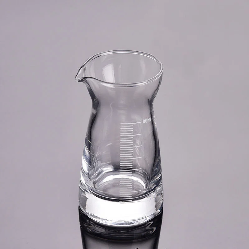 4pcs Set 80ml Wine Dispenser Whiskey Pot Drinkware Foreign Wine Household Measuring Jug Glass Pot with Scale Transparent
