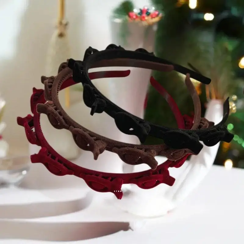 Elegant Braided Hair Decor with Non-Slip Clip and Double-Band Design