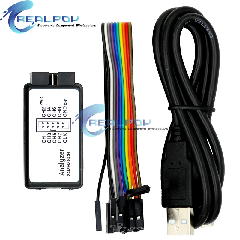 USB Logic Analyzer 24MHz 8 Channel 24M/seconds Logic Analyzer Debugger For ARM FPGA Logic Analyzer Logic 24M 8CH image 5