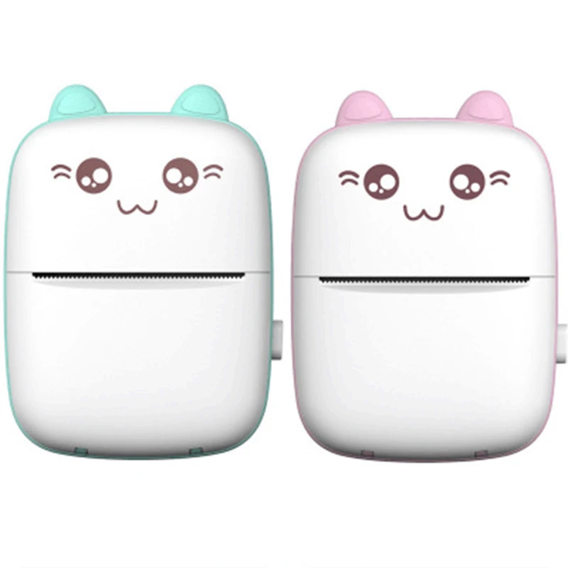 Portable Bluetooth Printer Mini Thermal Printer Printing Self-adhesive Paper for Label/Picture/Photos/Receipts/Notes