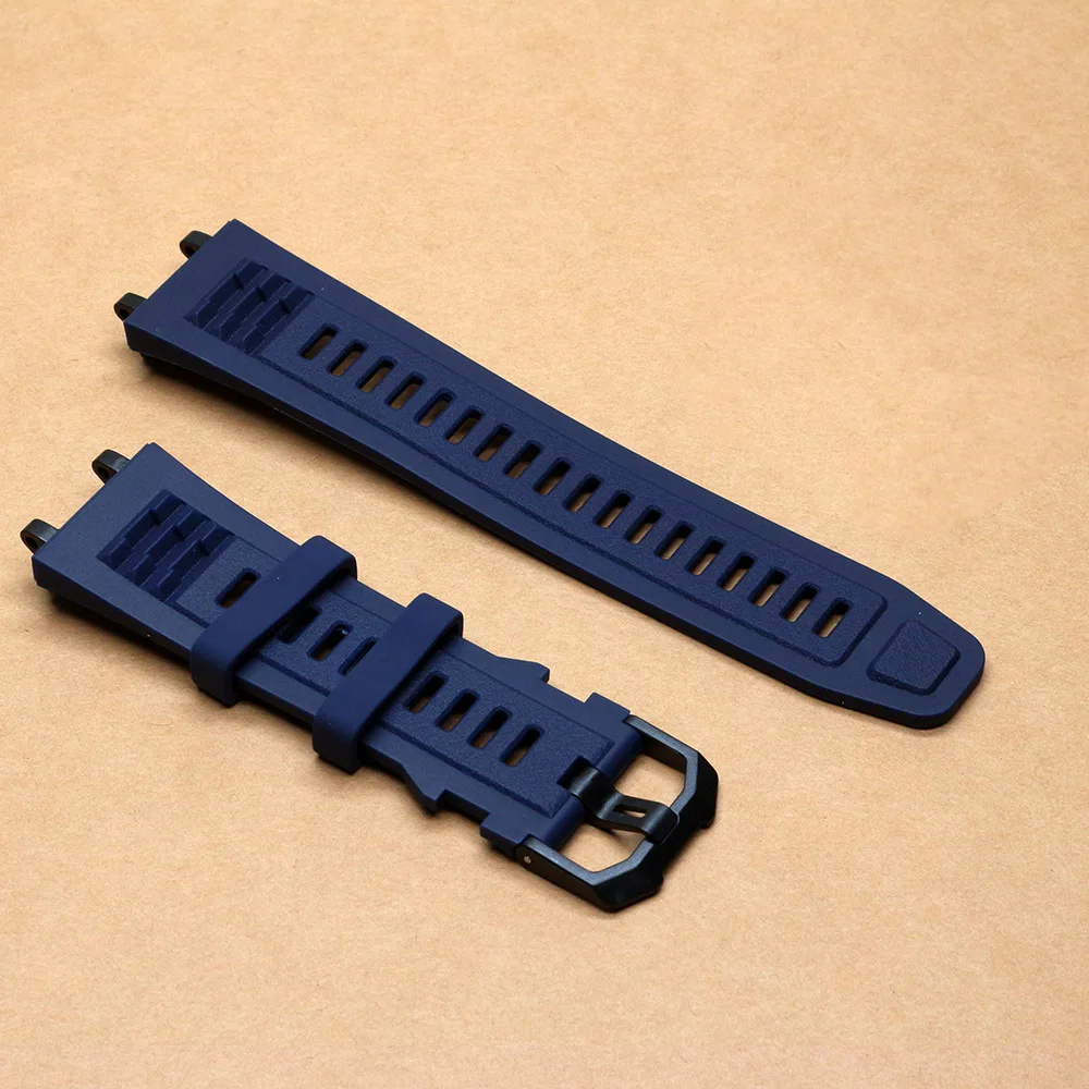 Blue Silicone Strap Watchband Replacement