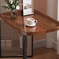 C-shaped coffee table, vertical storage shelf, sofa bed sliding sofa side table, small space small table, tight bedside table 2