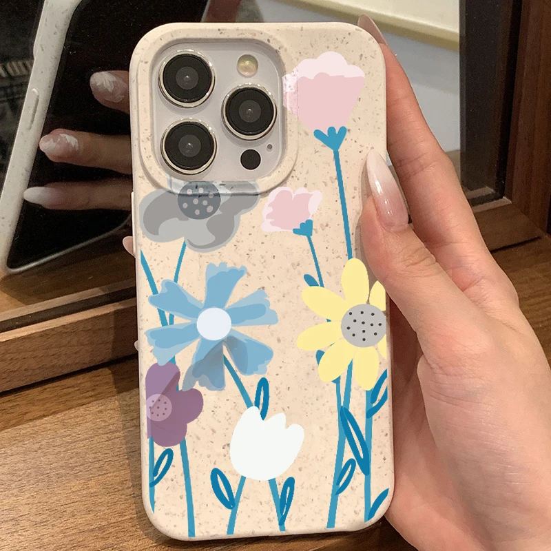 thumbnail image 1 of Para iPhone 15 Pro Max Funda iPhone 11 16 12 13 14 Pro Max 7 8 Plus SE 2022 SE2020 XR XS Max Fundas Lindas Flores Pequeñas Funda, 1 of 5