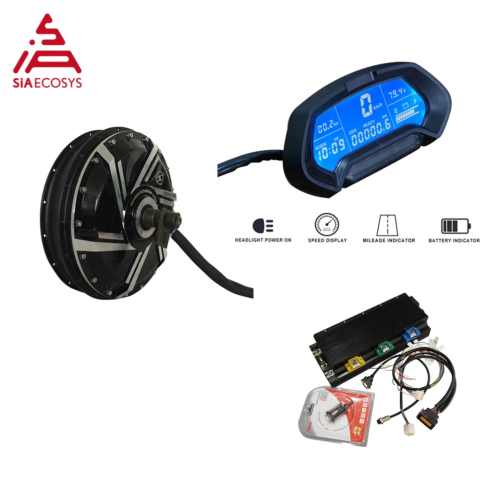 

QS 273 8kW E-Motorcycle Spoke Hub Motor with APT96600 Controller